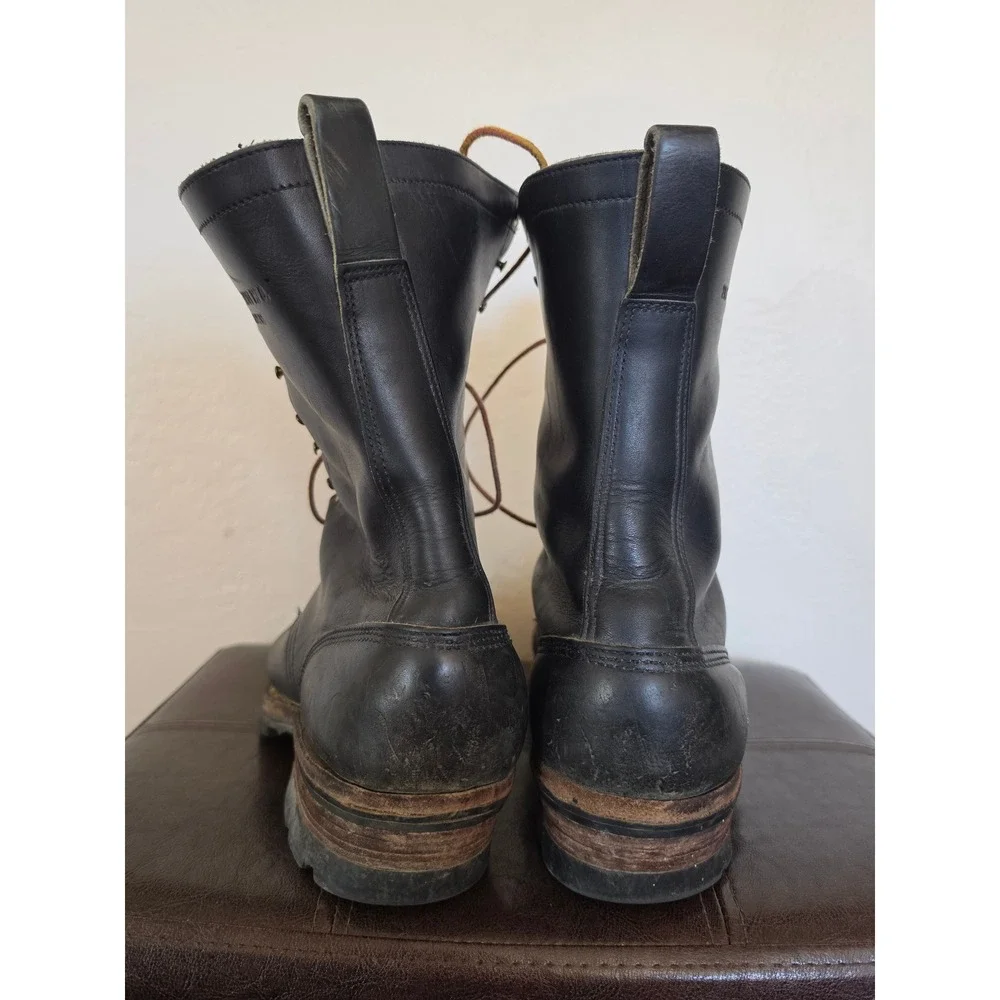 Whites Hathorn Heavy Duty Hi Line Logger Packer Plain Toe Work Boots sz 10 READ